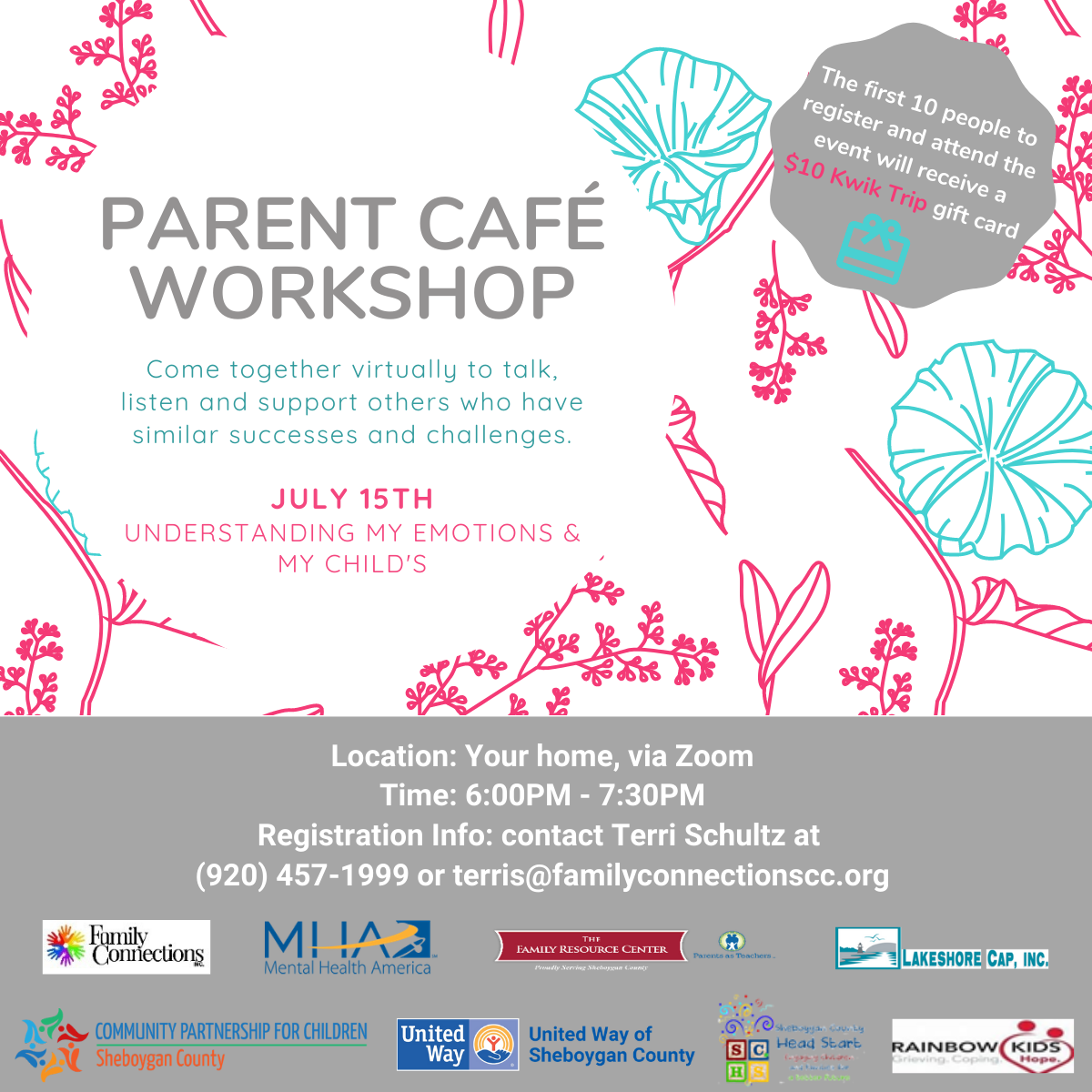 Virtual Parent Café – June and July, 2020